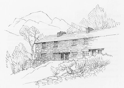 Fitz Steps - a terrace of 7 cottages in Little Langdale (W H Cooper)
